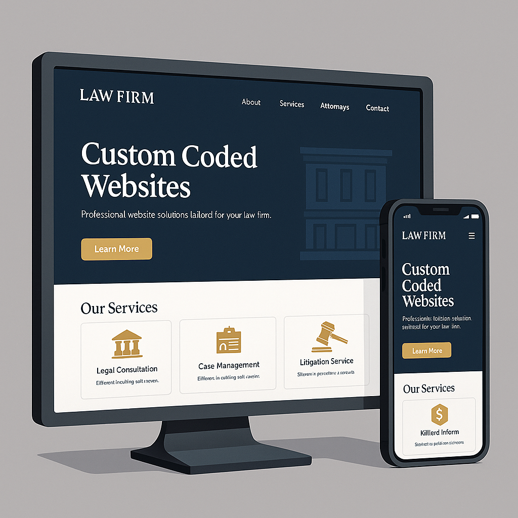 Custom Coded Law Firm Website